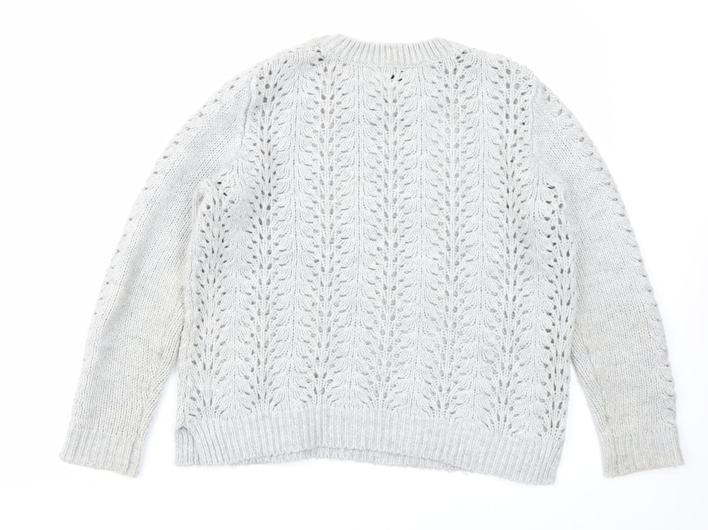 Papaya Womens Grey   Pullover Jumper Size M