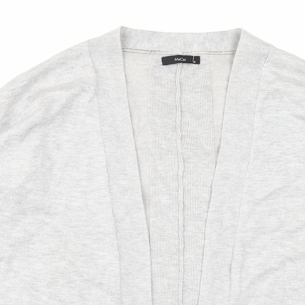 M&Co Womens Grey   Cardigan Jumper Size 16