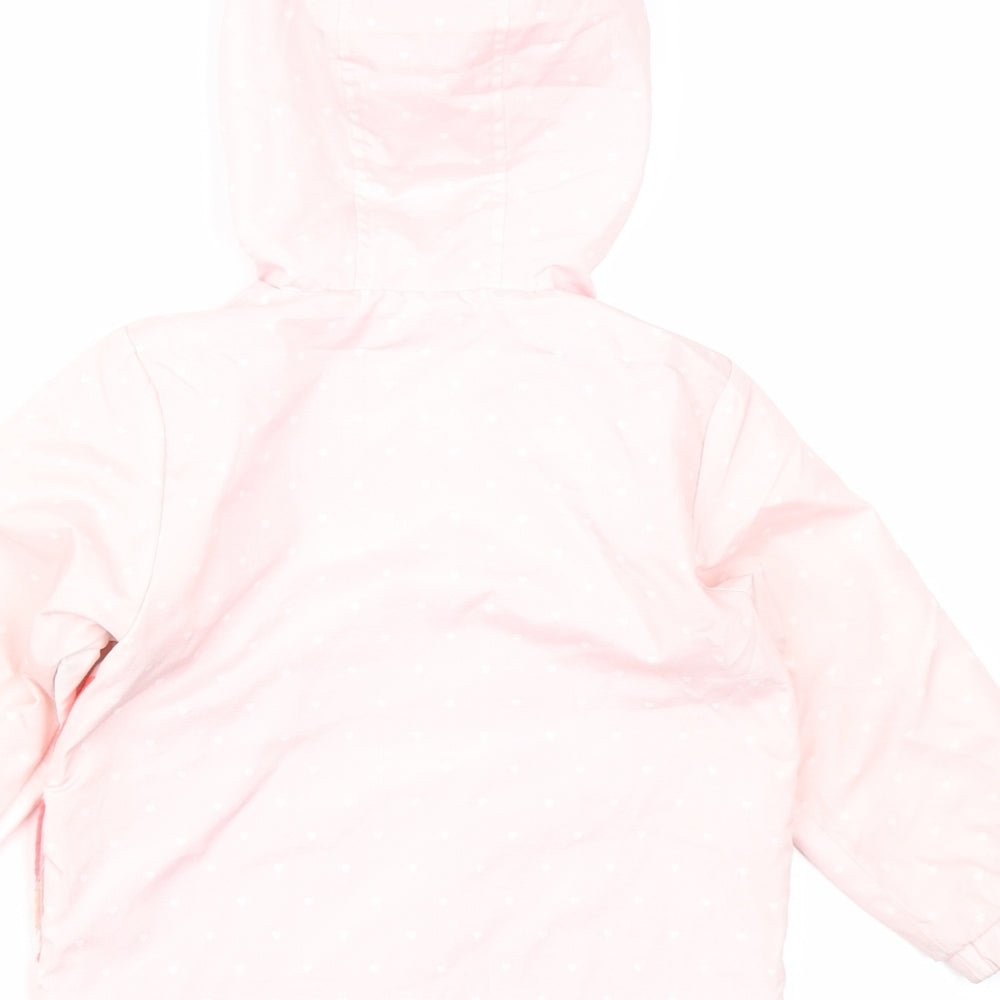 NEXT Girls Pink Polka Dot  Rain Coat Coat Size 18-24 Months  - unicorn