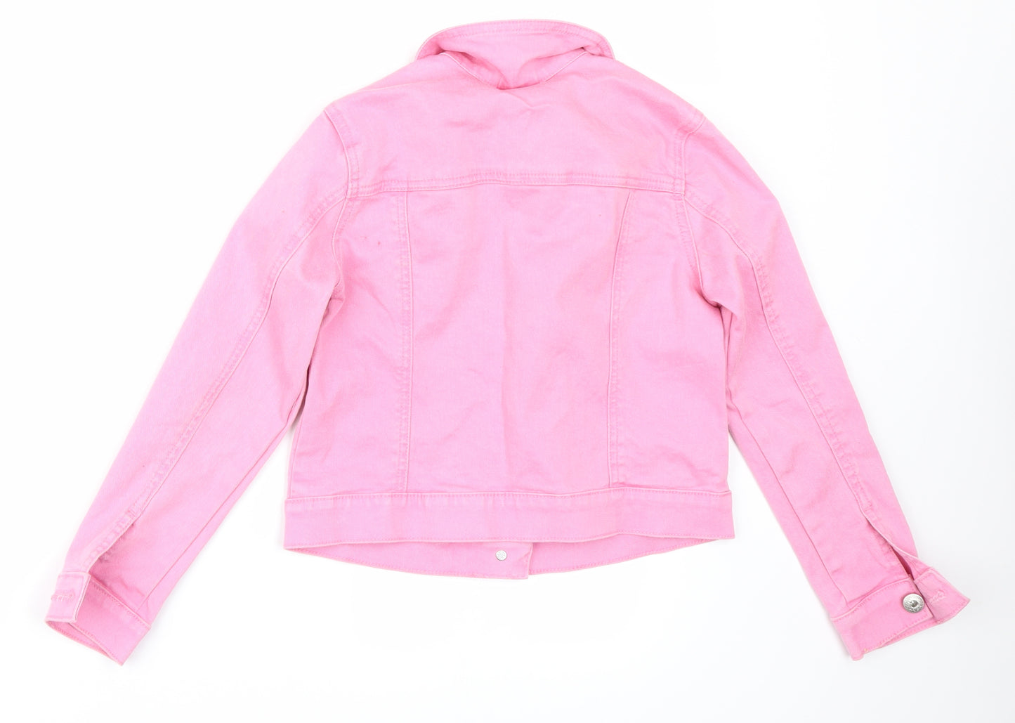 TU Girls Pink  Denim Jacket  Size 9-10 Years