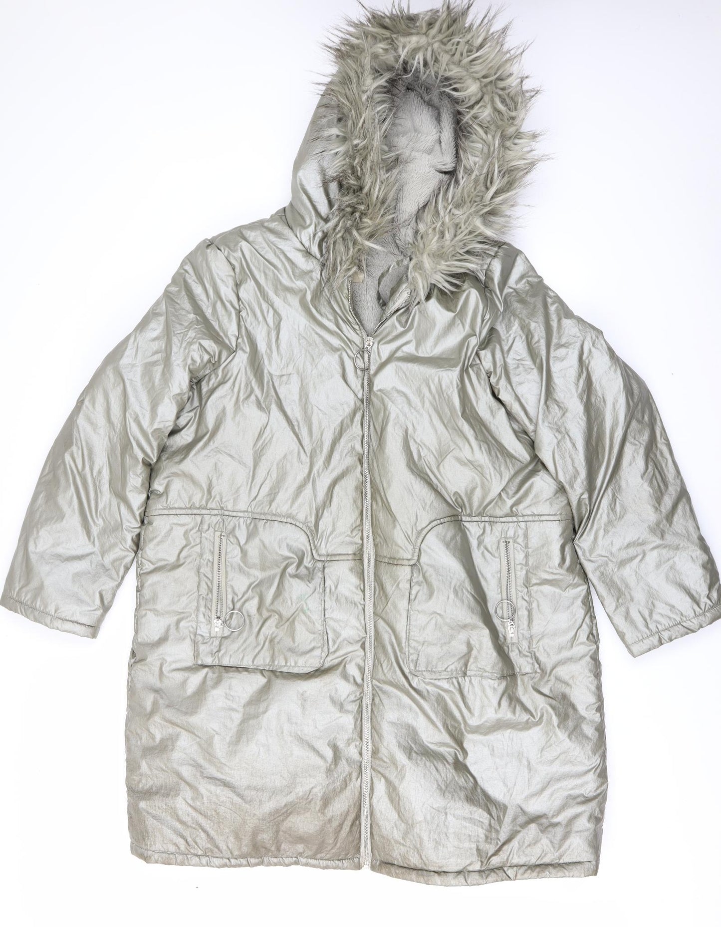 George Womens Green   Parka Coat Size 18