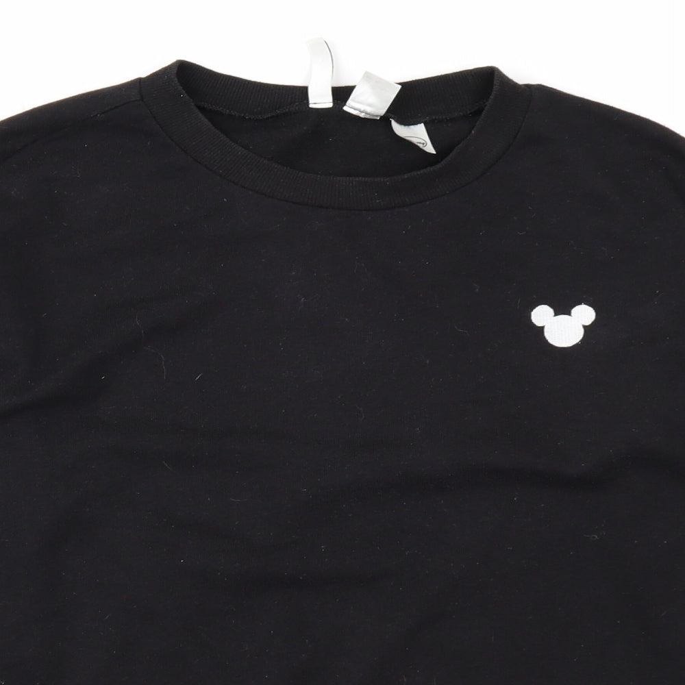 Divided Womens Black   Pullover Sweatshirt Size M  - Mickey mouse