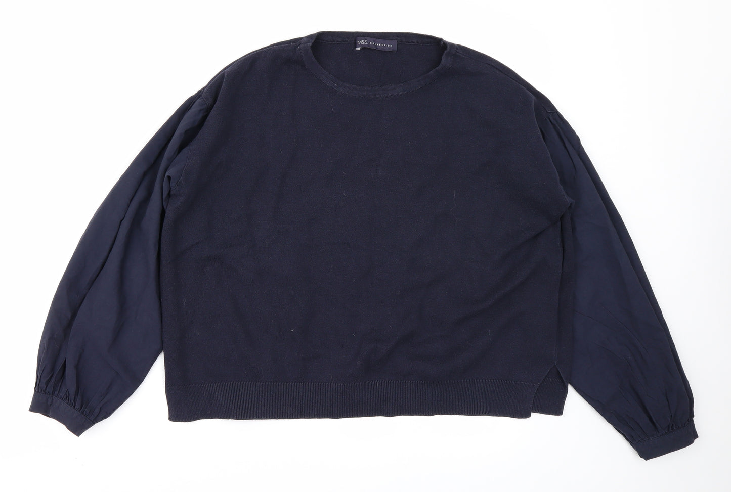 M&S collection Womens Blue   Pullover Jumper Size 10