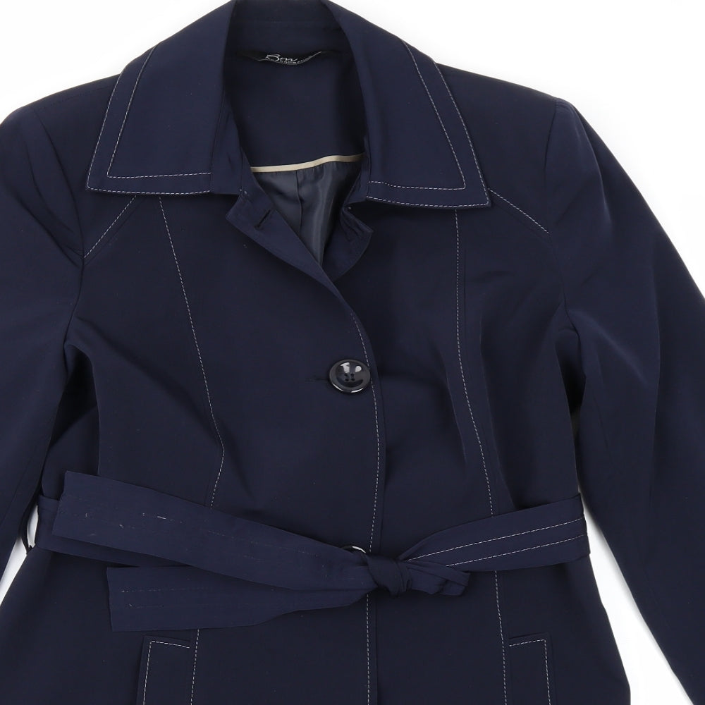 BM collection Womens Blue   Rain Coat Coat Size 12