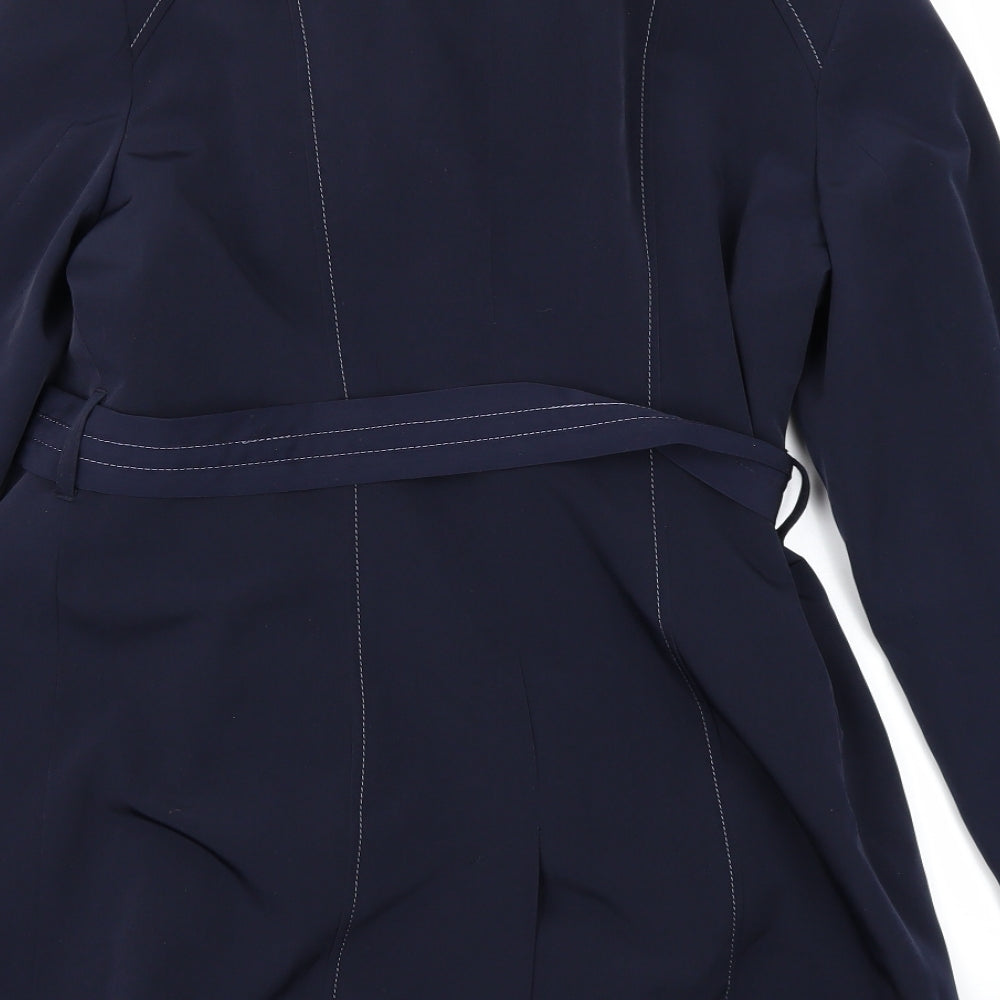 BM collection Womens Blue   Rain Coat Coat Size 12