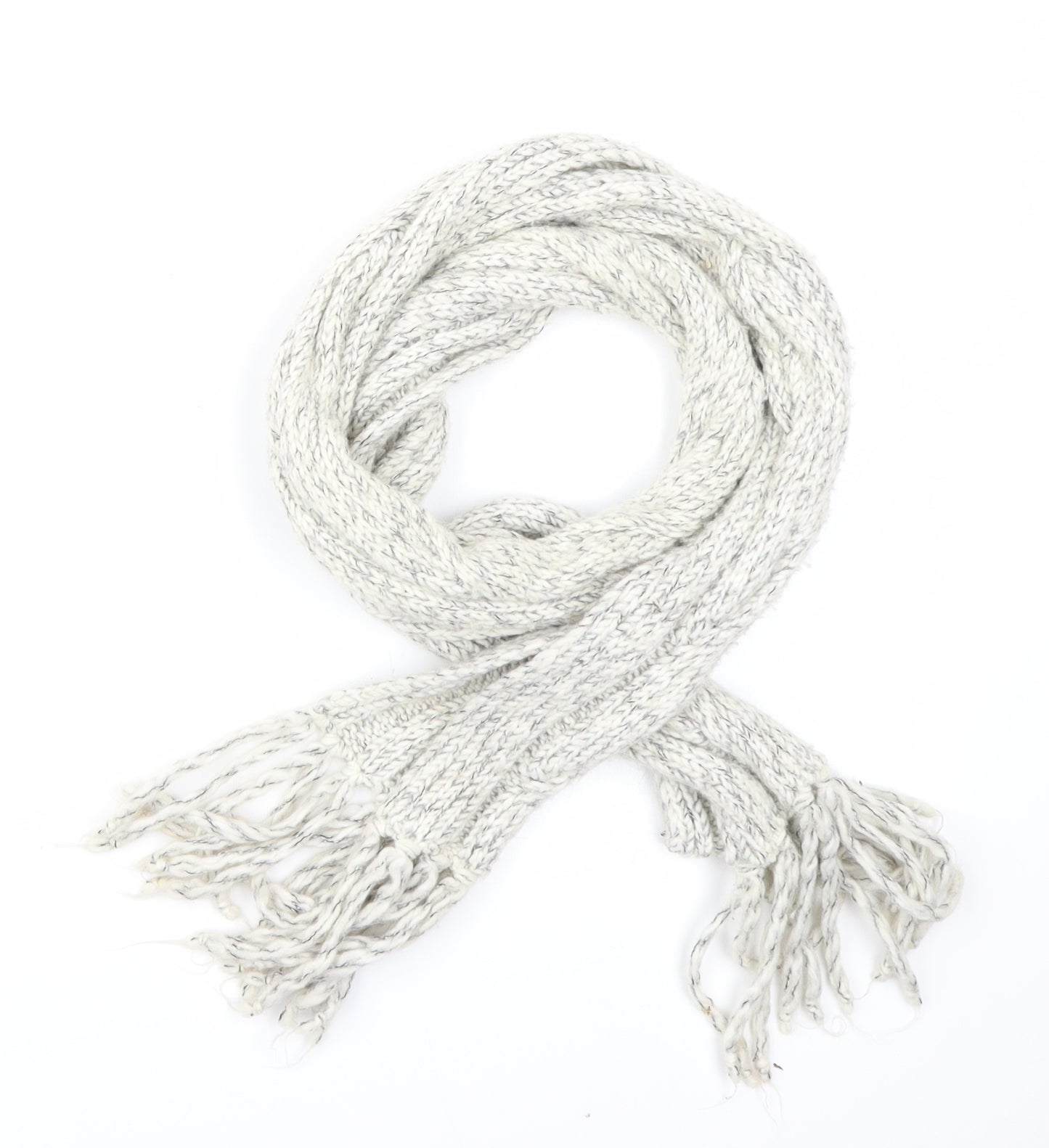 Bianca Womens Ivory  Knit  Scarf