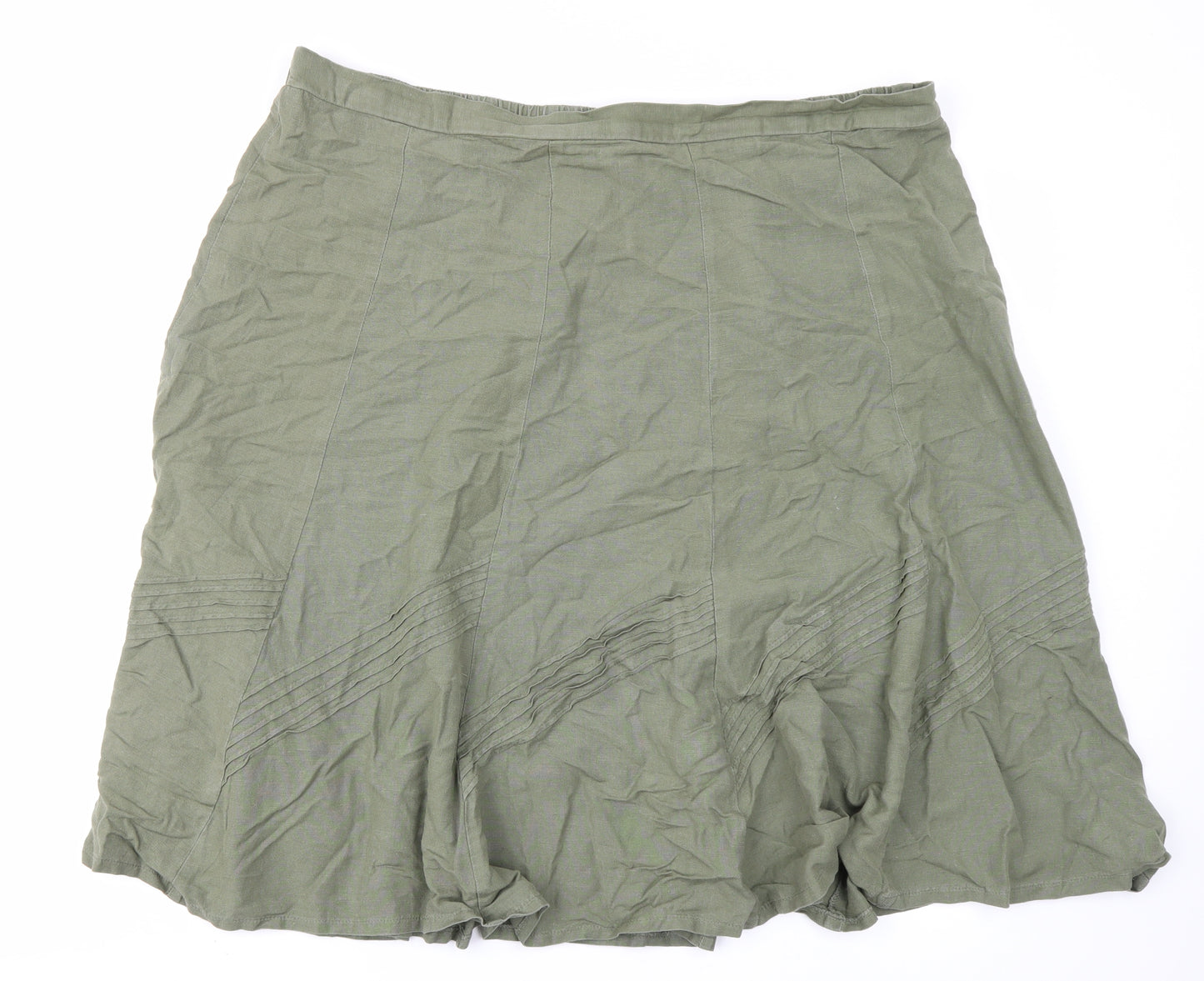 Anthology Womens Green   Flare Skirt Size 24