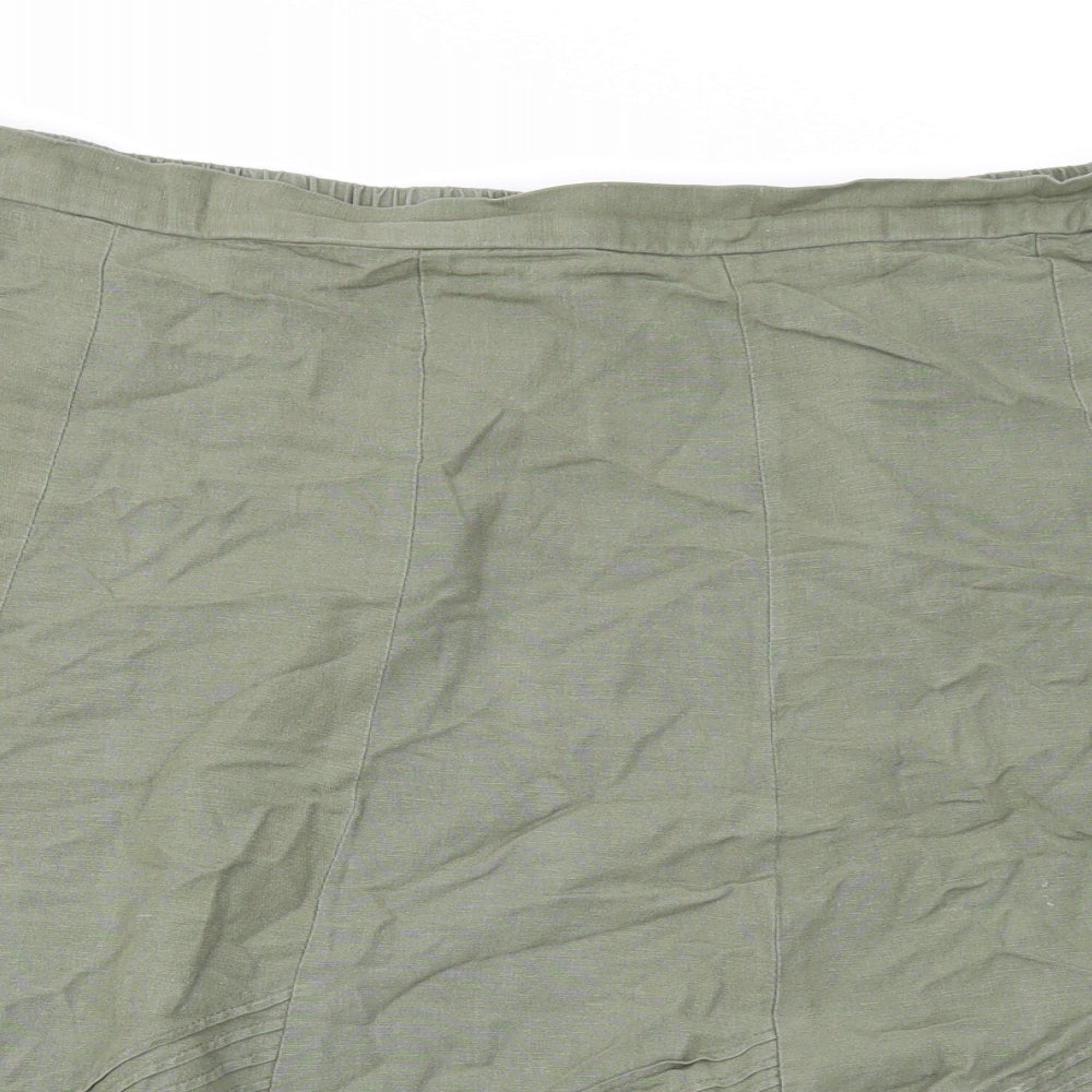 Anthology Womens Green   Flare Skirt Size 24