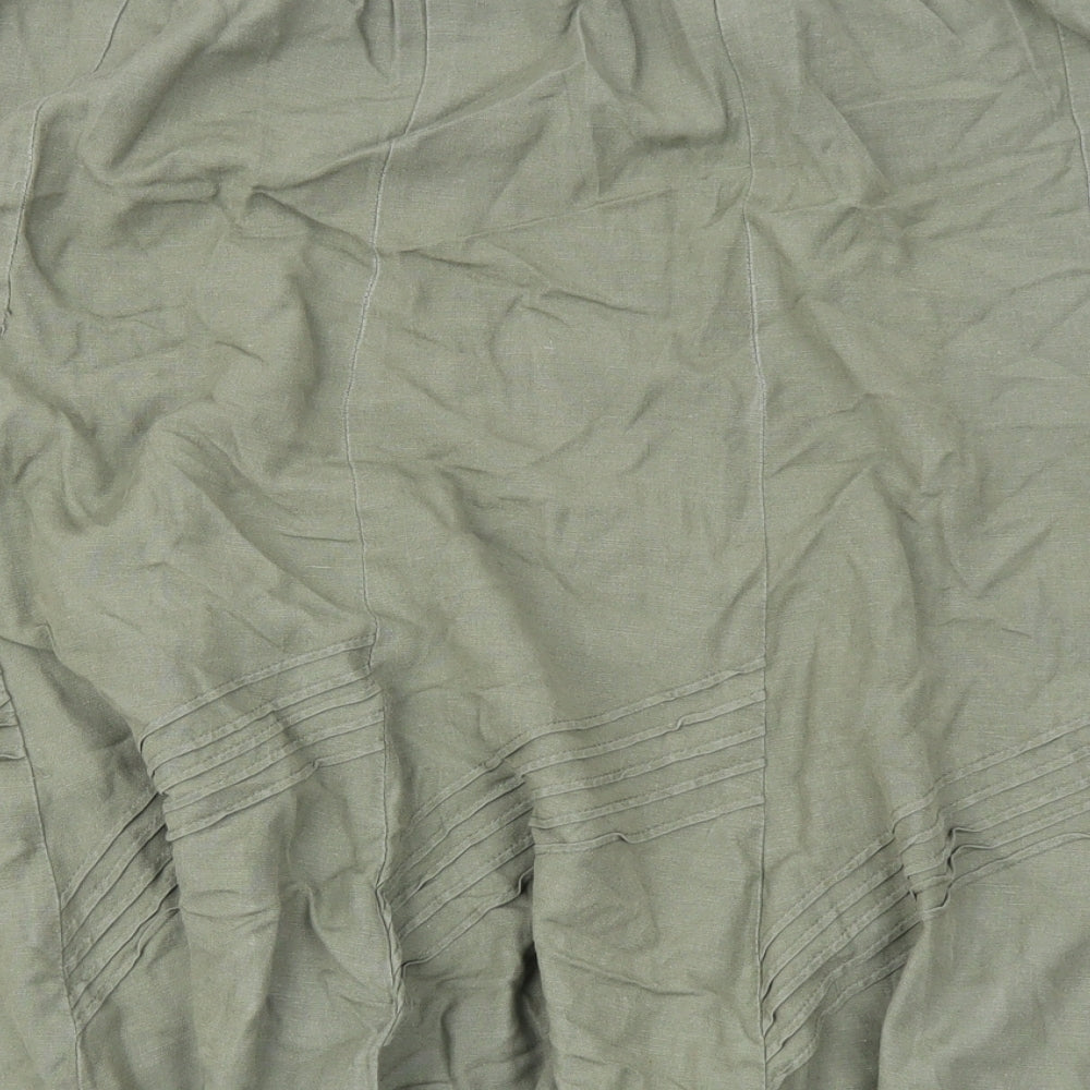 Anthology Womens Green   Flare Skirt Size 24