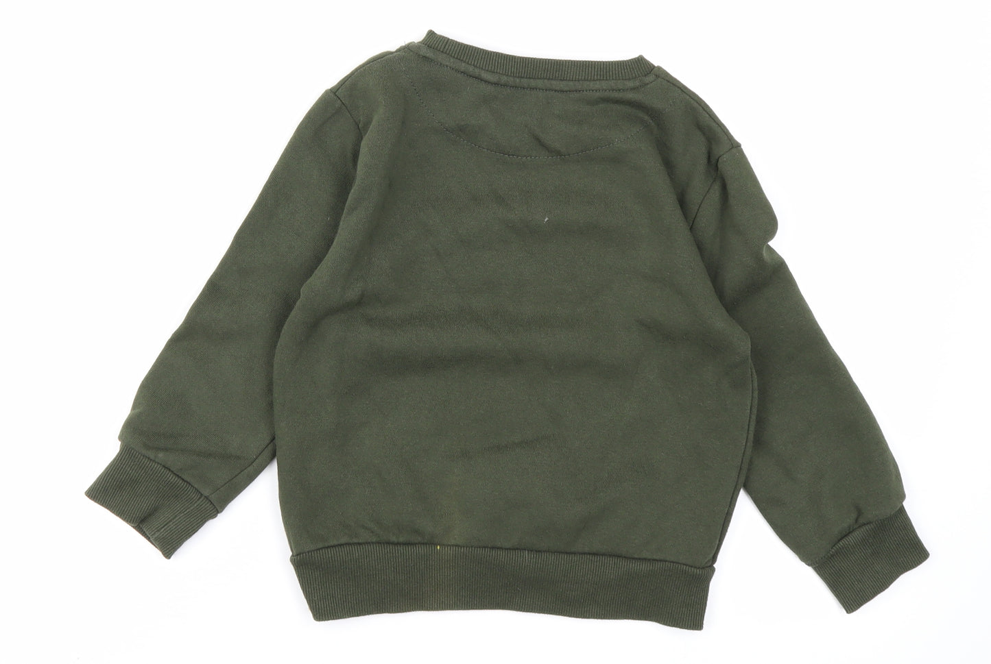 Primark Boys Green   Pullover Sweatshirt Size 5-6 Years