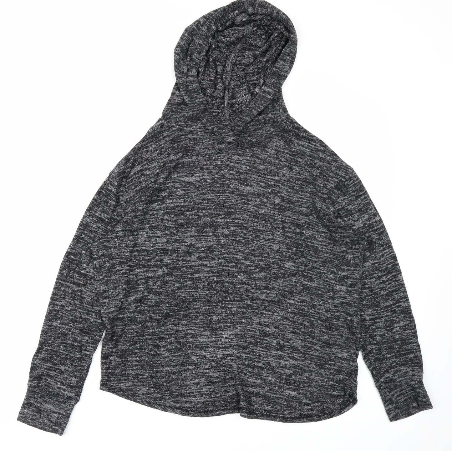 Papaya Womens Black   Pullover Hoodie Size M