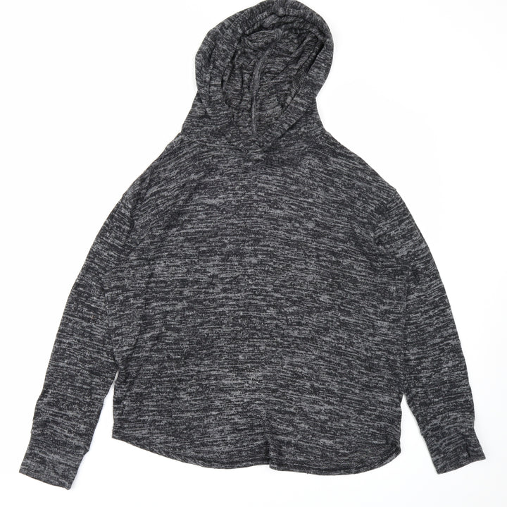 Papaya Womens Black   Pullover Hoodie Size M