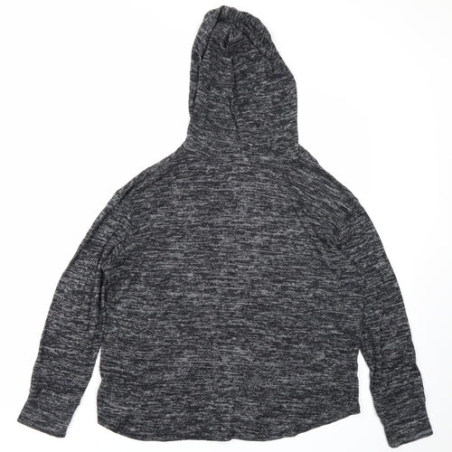 Papaya Womens Black   Pullover Hoodie Size M