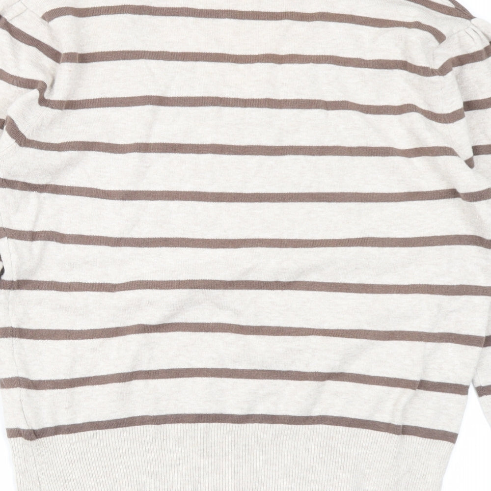 Atmosphere Womens Brown Striped  Pullover Jumper Size 16
