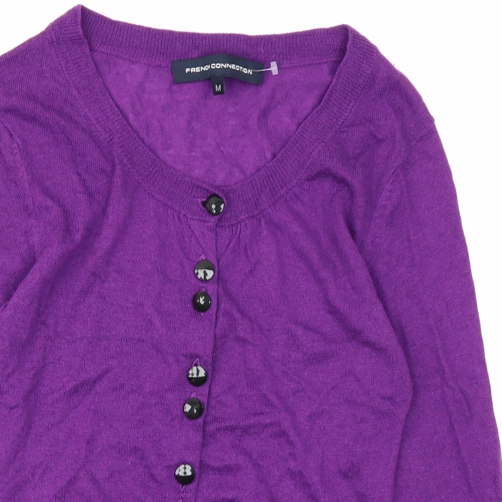French Connection Womens Purple   Cardigan Jumper Size M