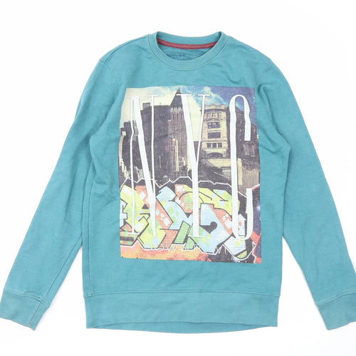 Denim 73 Boys Blue   Pullover Sweatshirt Size 10-11 Years