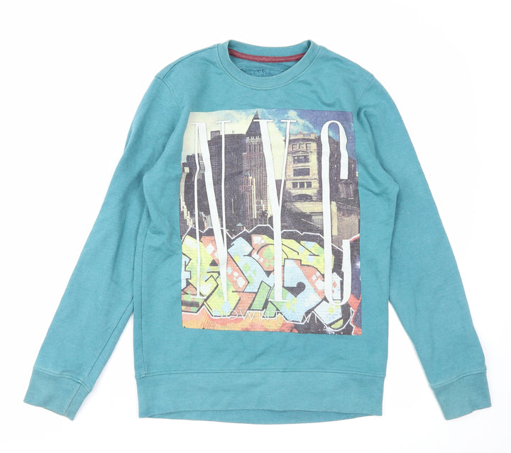 Denim 73 Boys Blue   Pullover Sweatshirt Size 10-11 Years