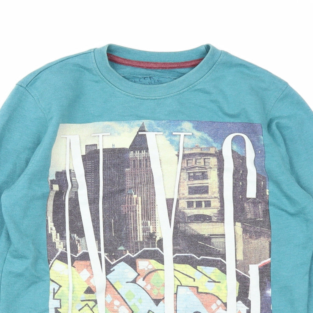 Denim 73 Boys Blue   Pullover Sweatshirt Size 10-11 Years