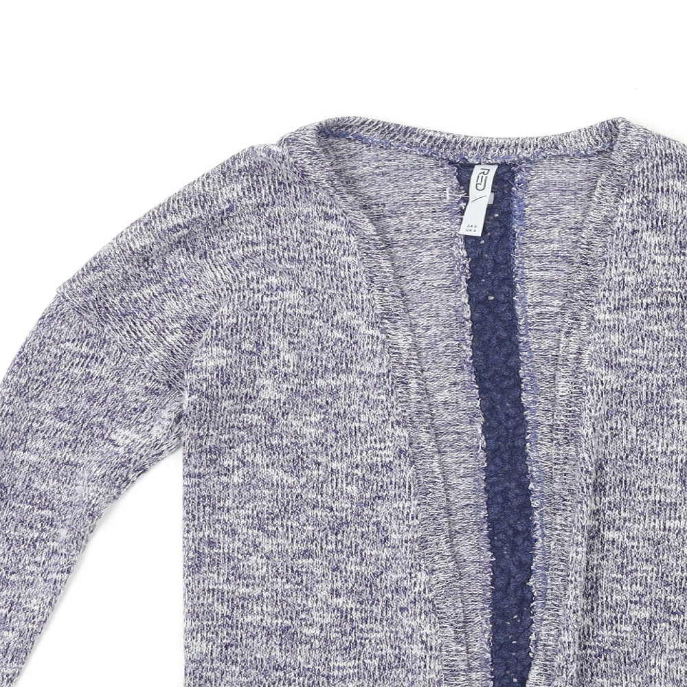 Red Womens Blue  Knit Cardigan Jumper Size 8