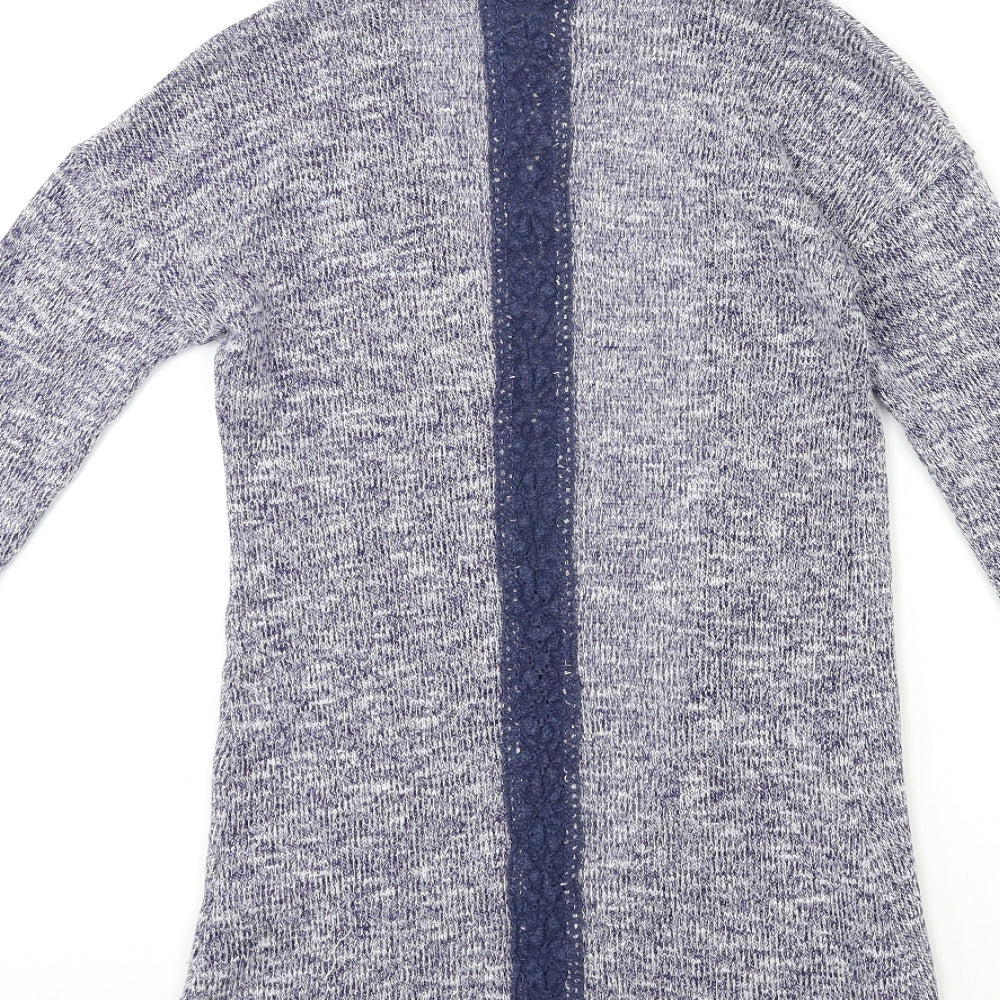 Red Womens Blue  Knit Cardigan Jumper Size 8