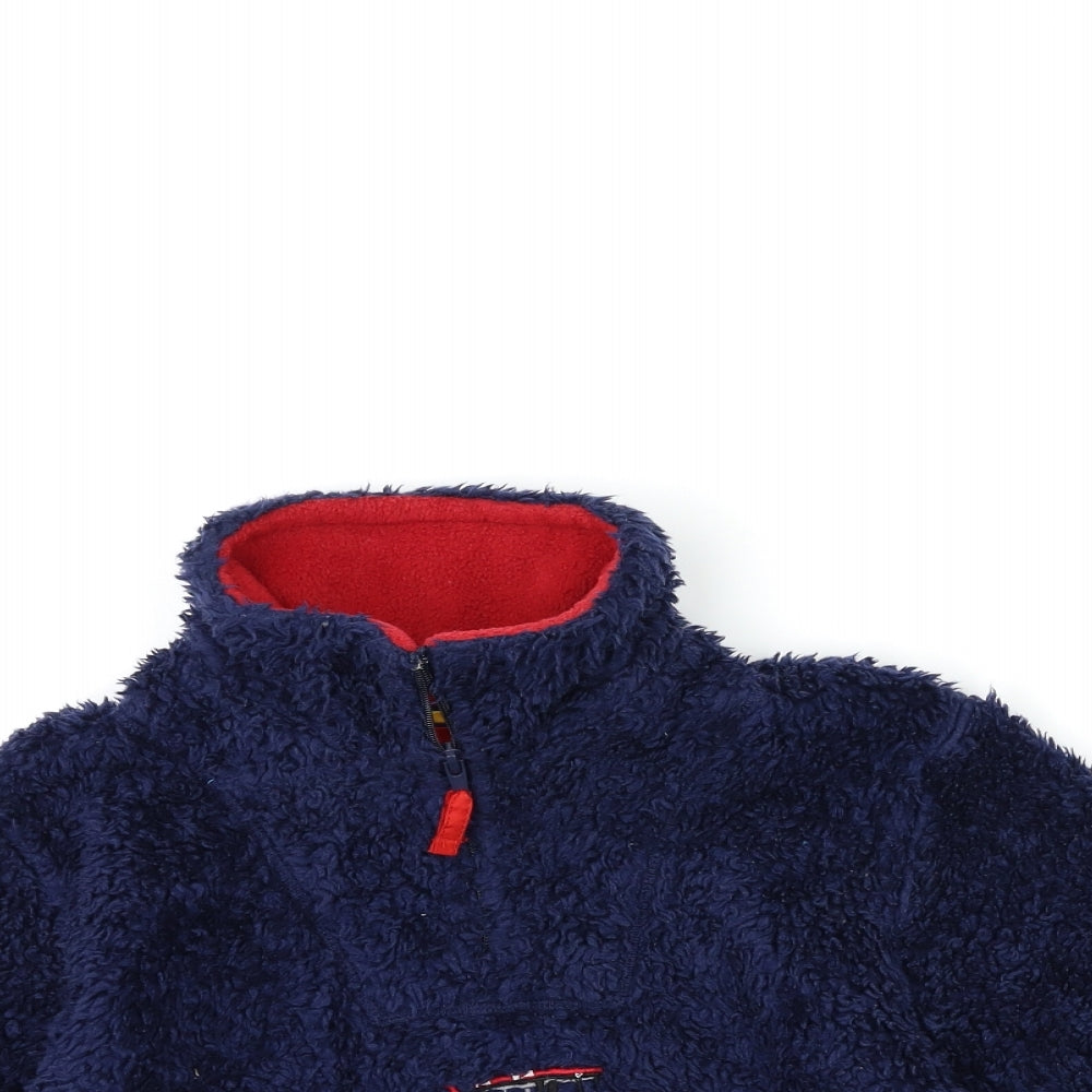 krazy kidz Boys Blue  Fleece Jacket  Size M