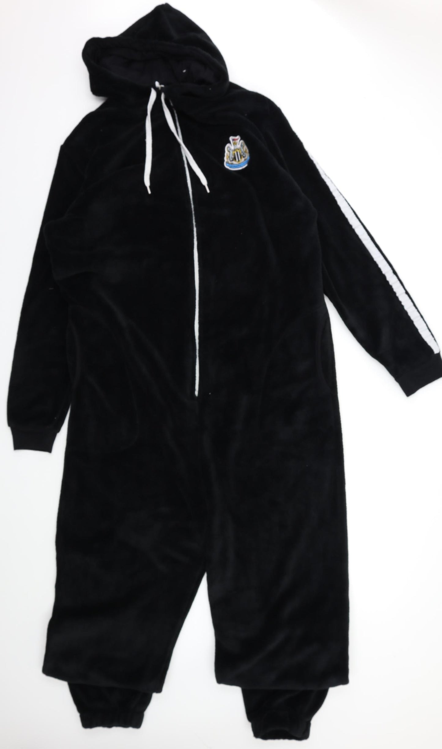 Newcastle United Mens Black  Fleece  One Piece Size XL