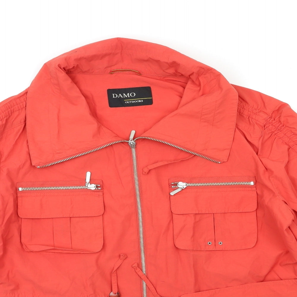 Damo Womens Orange   Jacket Coat Size 12