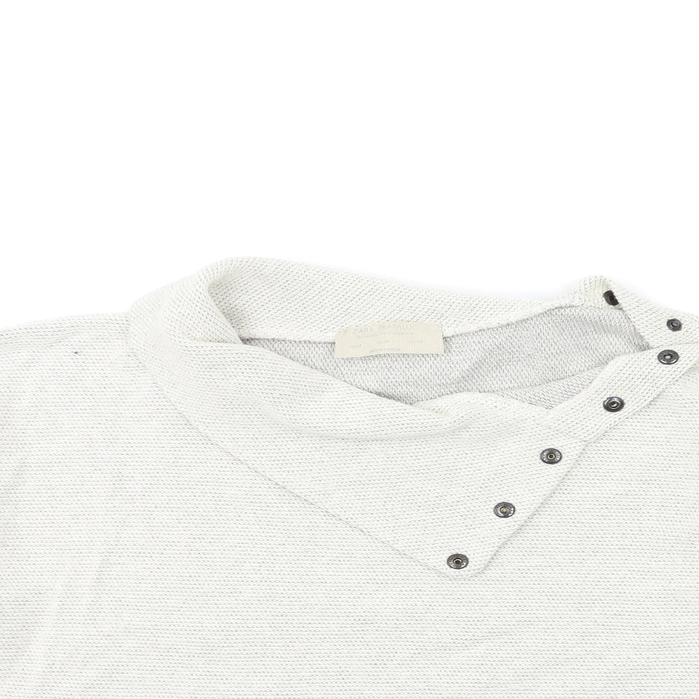 Zara Womens Beige  Knit Pullover Jumper Size M