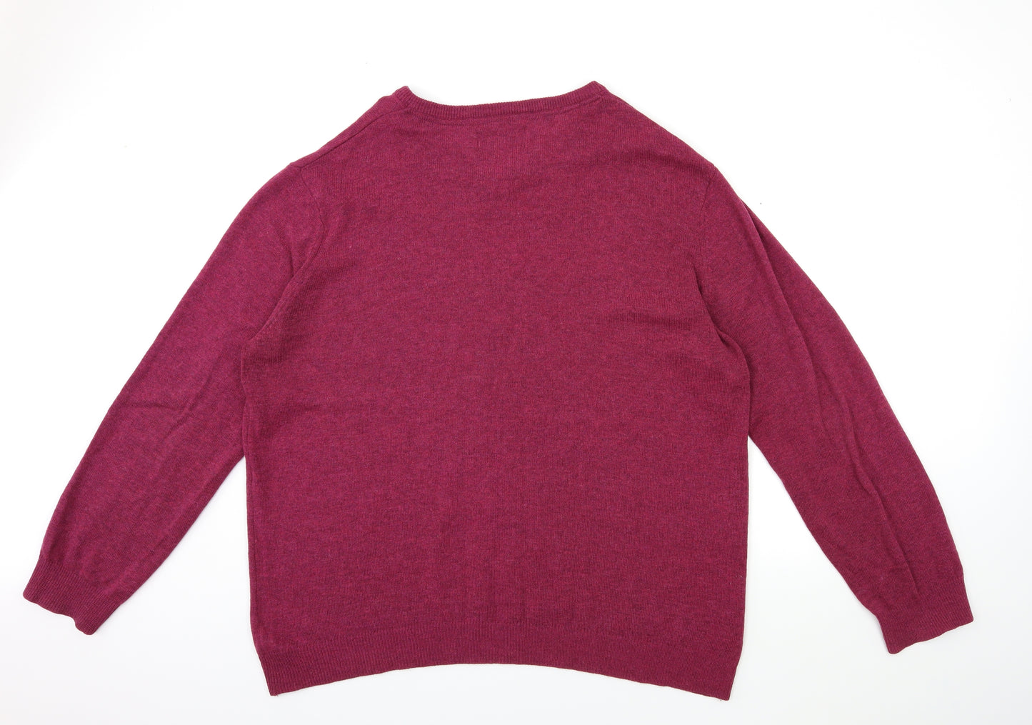 F&F Mens Pink  Knit Pullover Jumper Size 3XL