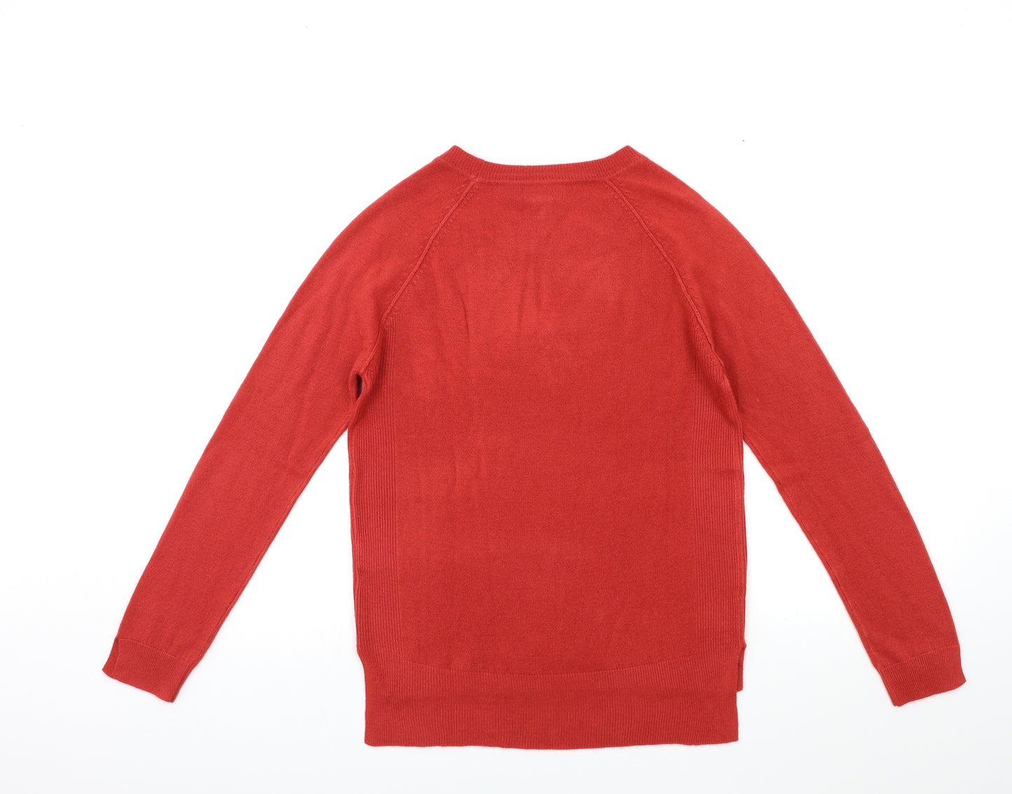 Primark Womens Orange  Knit Pullover Jumper Size 6