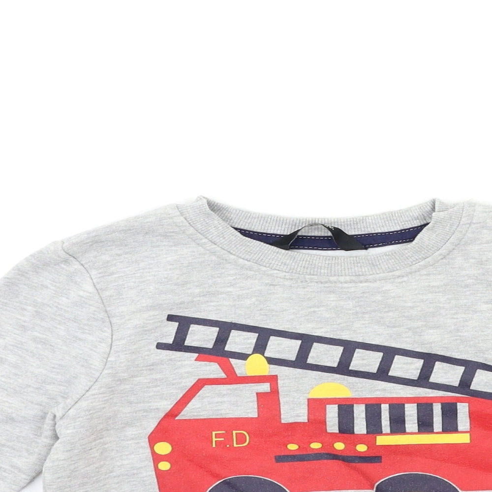 George Boys Grey   Pullover Sweatshirt Size 2-3 Years
