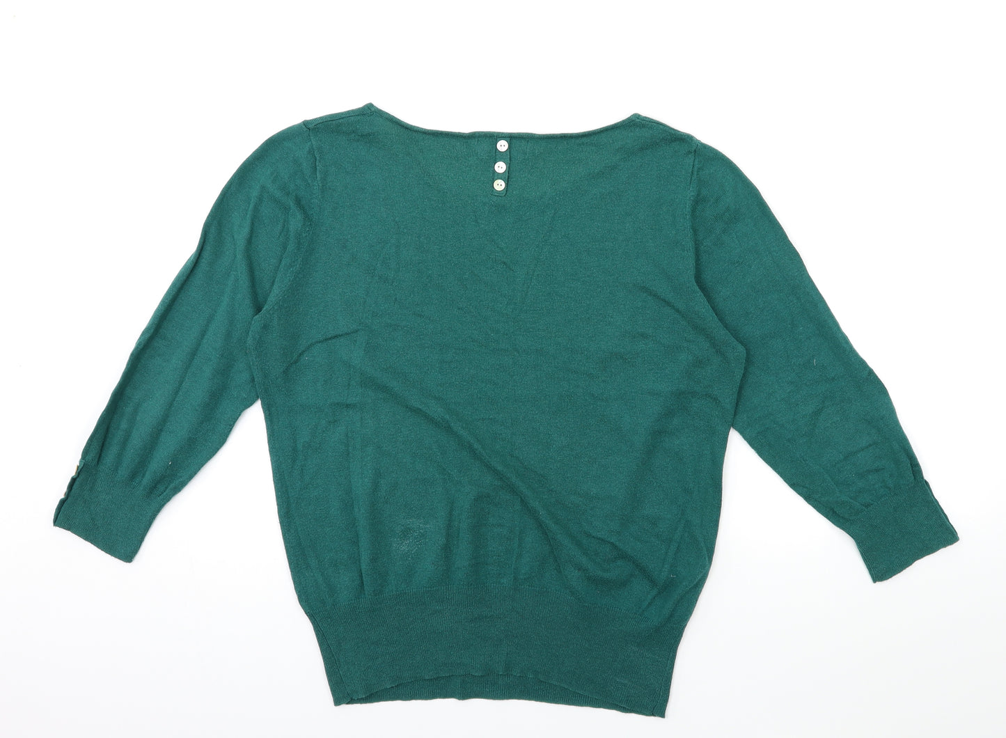 NEXT Womens Green  Knit Pullover Jumper Size 14