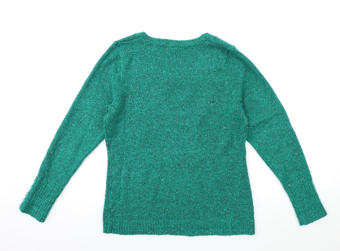 M&Co Womens Green  Knit Pullover Jumper Size 14
