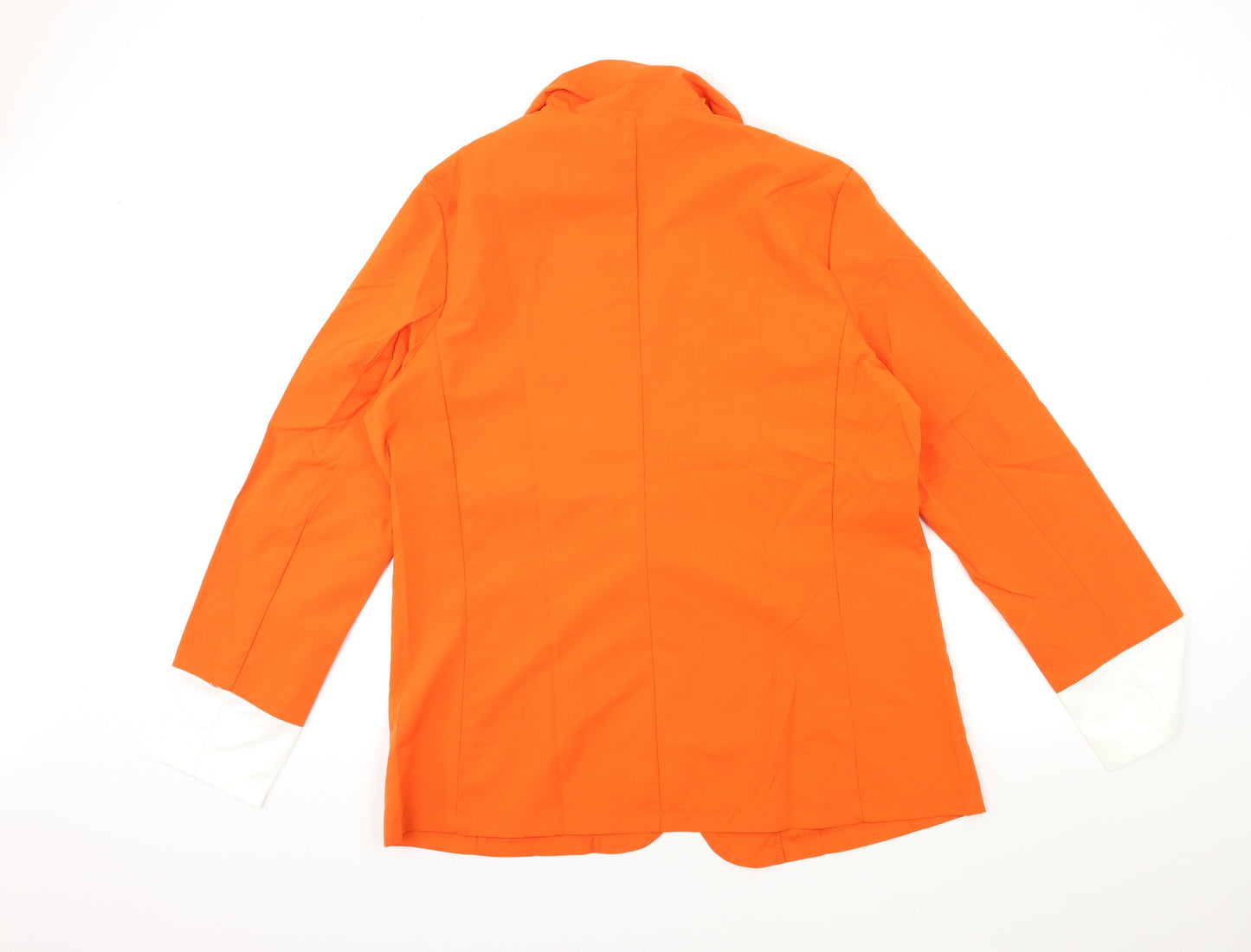 Preworn Womens Orange   Jacket Blazer Size 2XL