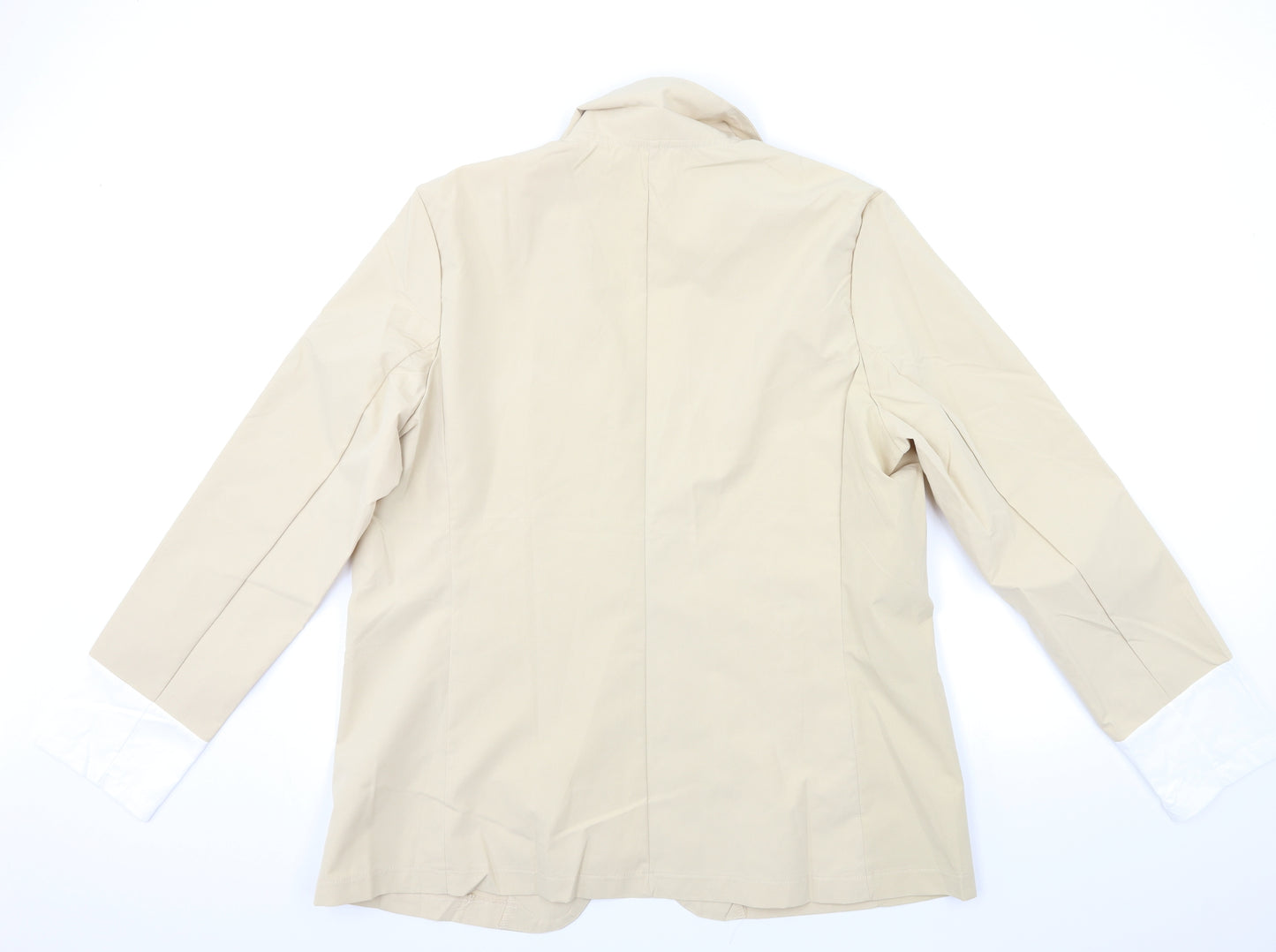 Preworn Womens Beige   Jacket Blazer Size 2XL