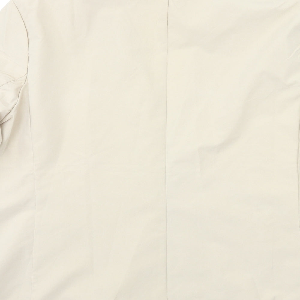 Preworn Womens Beige   Jacket Blazer Size 2XL