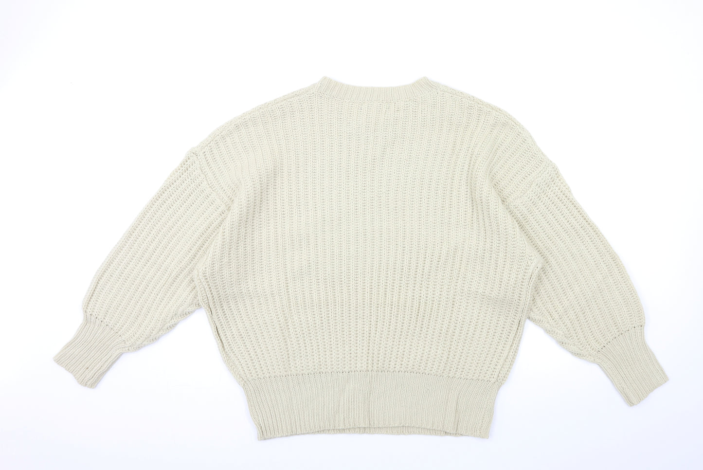 SheIn Womens Beige  Knit Pullover Jumper Size L