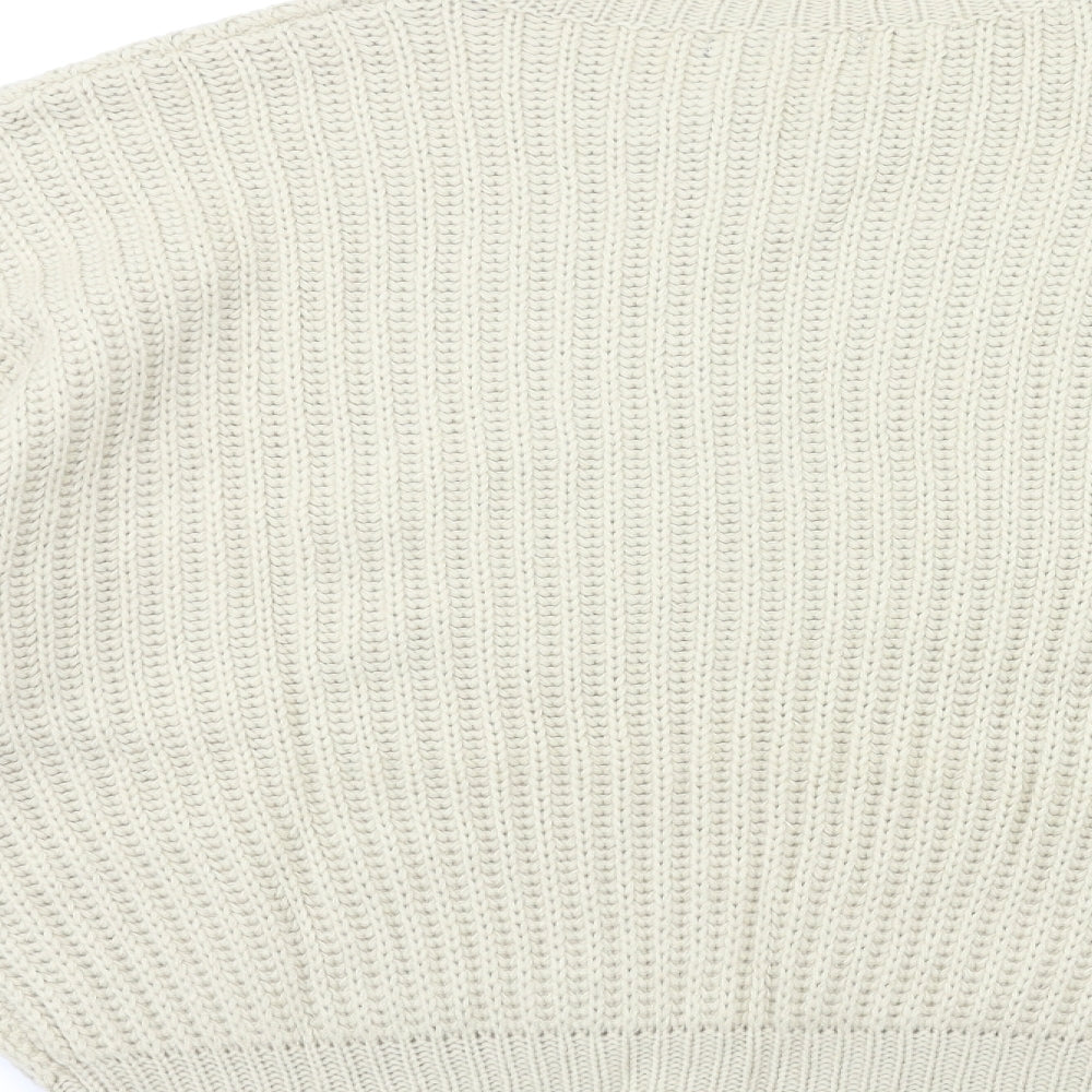 SheIn Womens Beige  Knit Pullover Jumper Size L