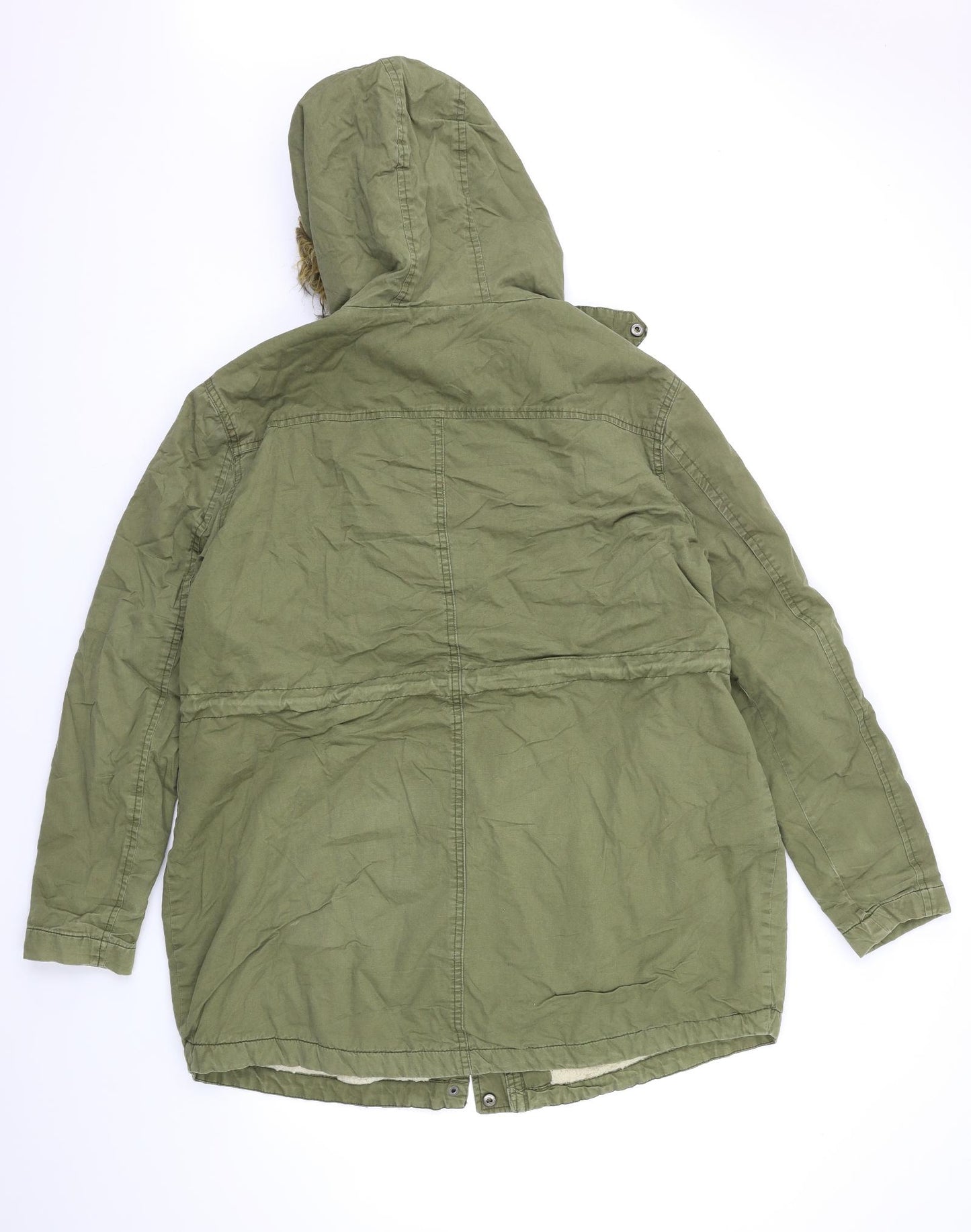 Select Womens Green   Parka Coat Size 16