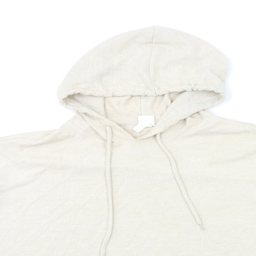 H&M Womens Beige   Pullover Hoodie Size 2XL