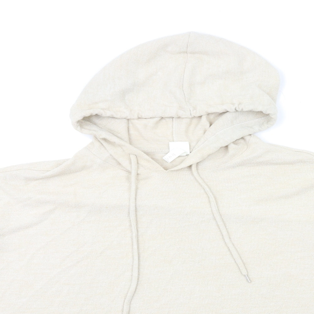 H&M Womens Beige   Pullover Hoodie Size 2XL