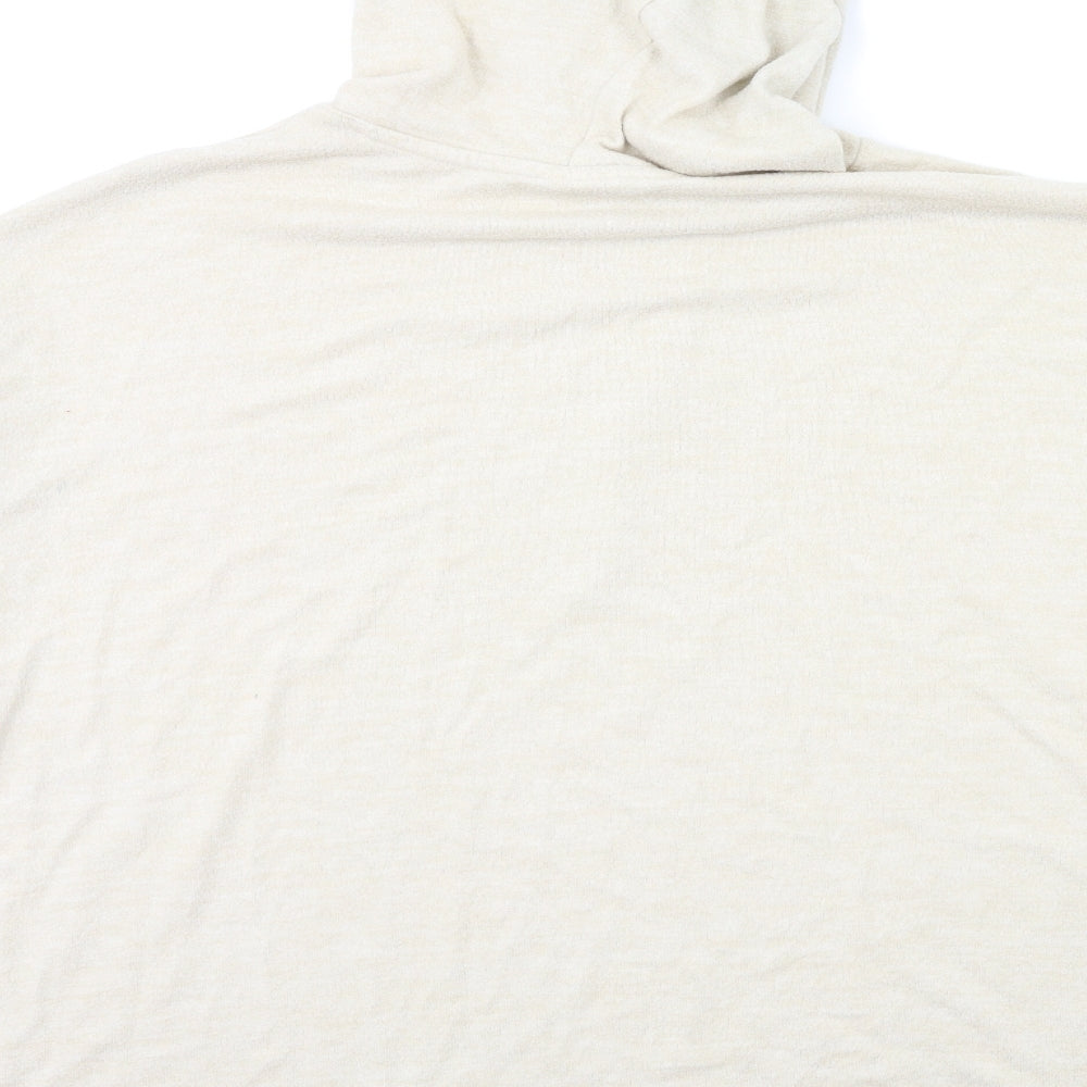H&M Womens Beige   Pullover Hoodie Size 2XL