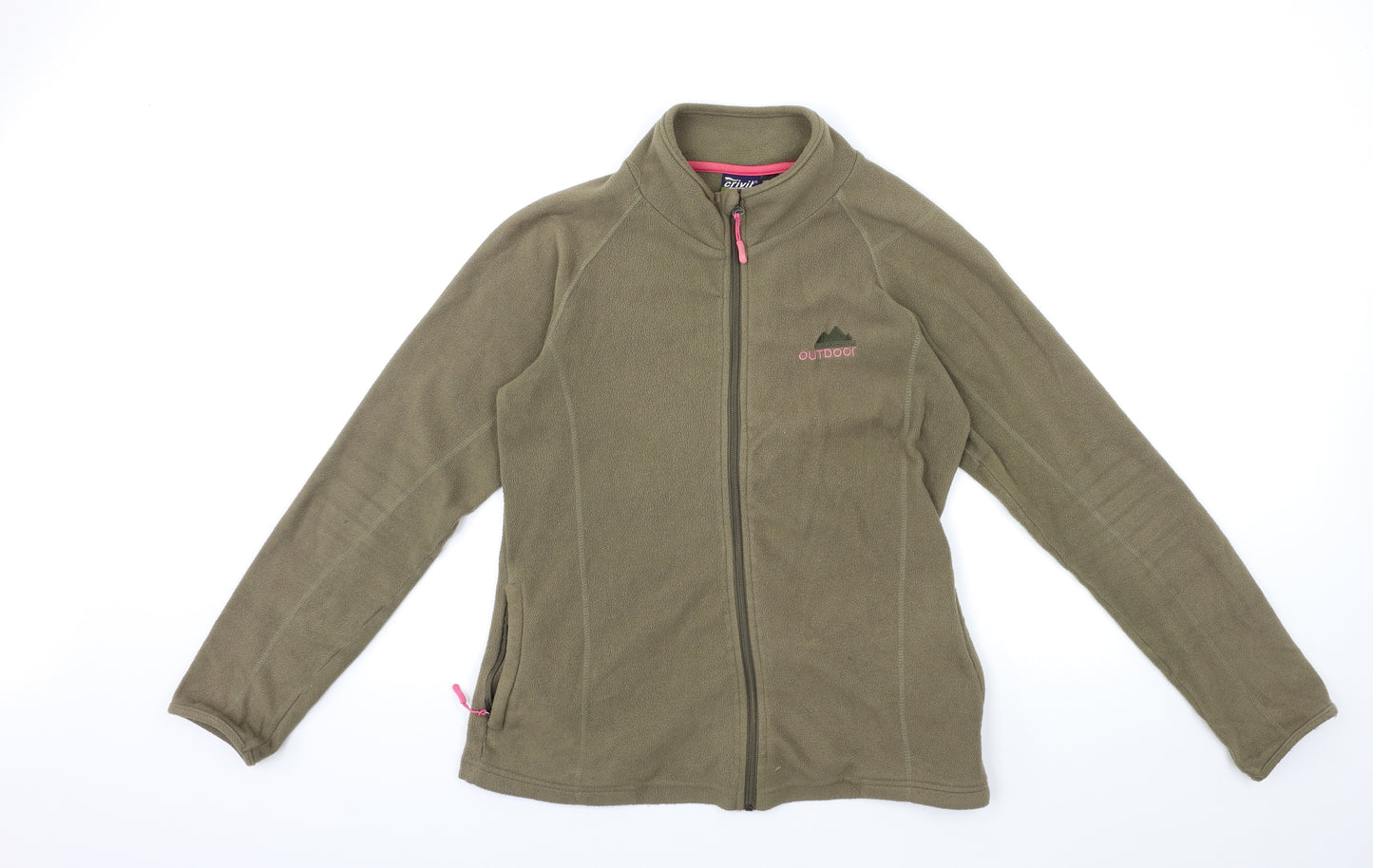 Crivit Womens Green  Fleece Jacket  Size 10