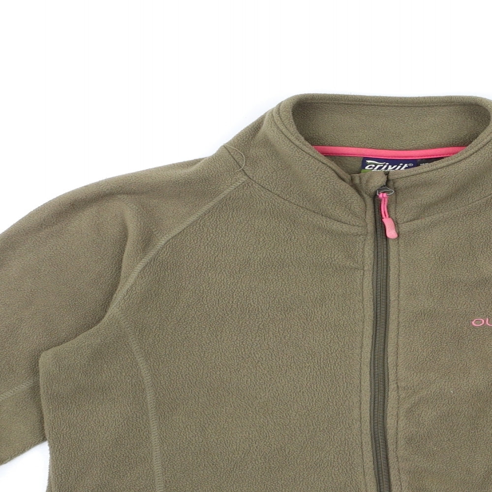 Crivit Womens Green  Fleece Jacket  Size 10
