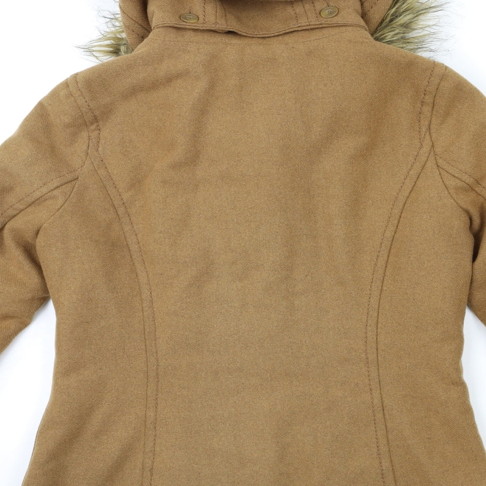 H&M Womens Brown   Parka Coat Size 12