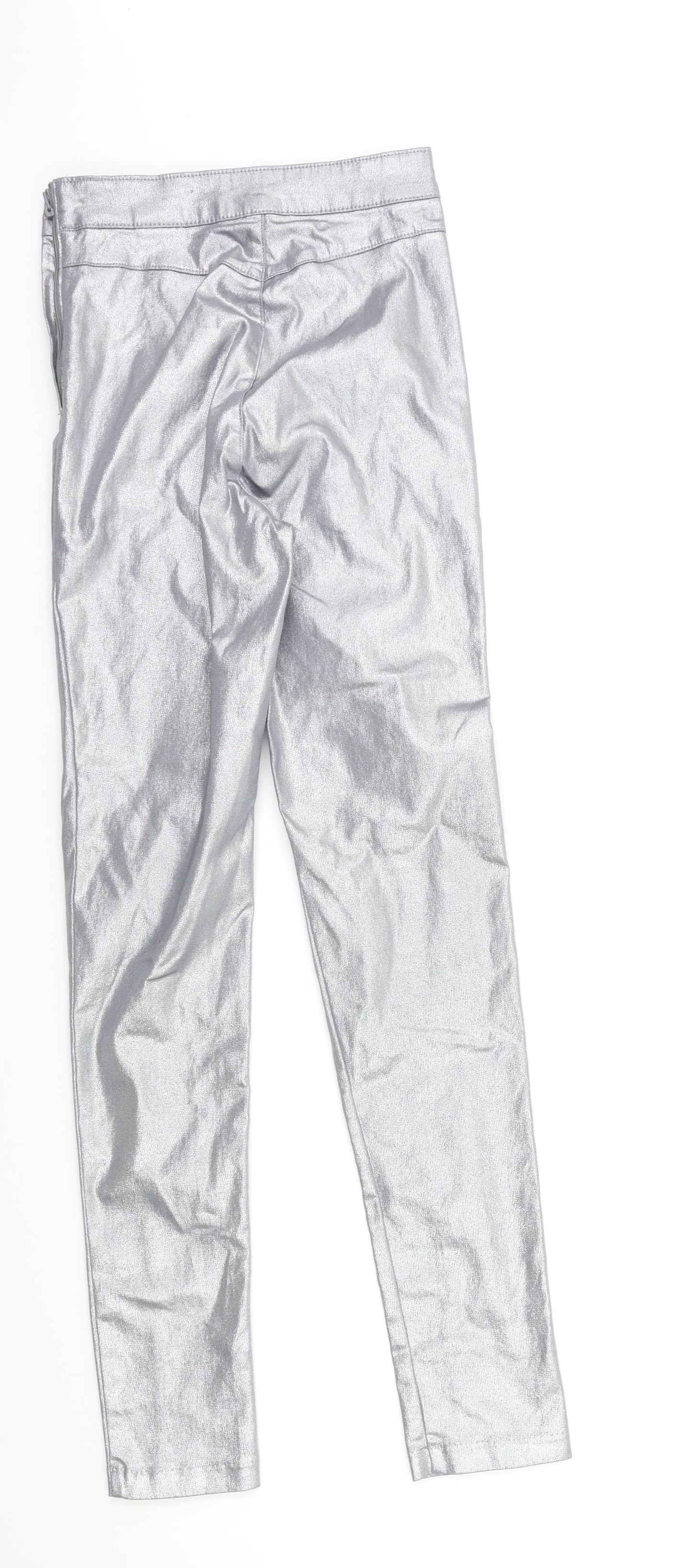 H&M Womens Silver   Trousers  Size 26 in L29 in
