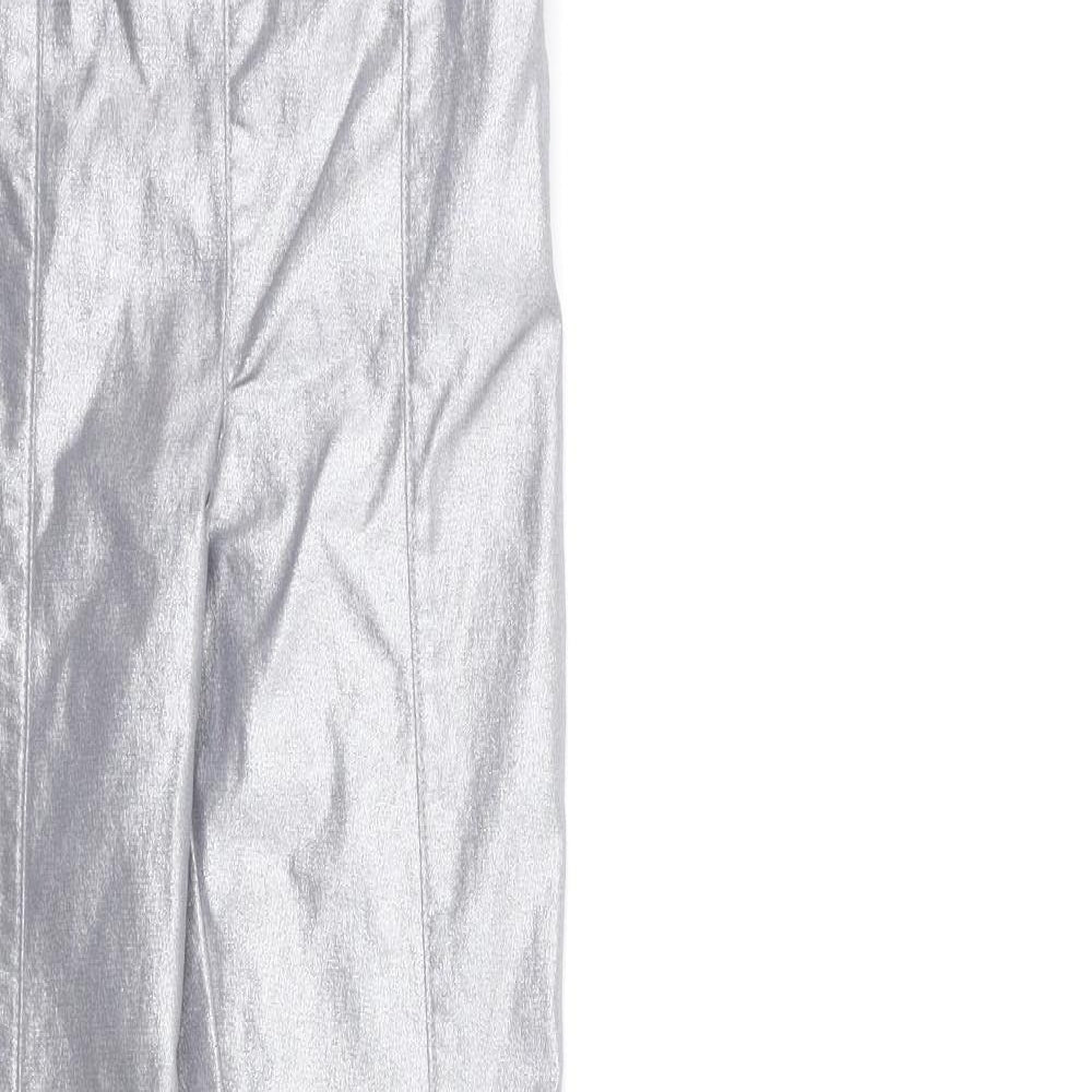 H&M Womens Silver   Trousers  Size 26 in L29 in