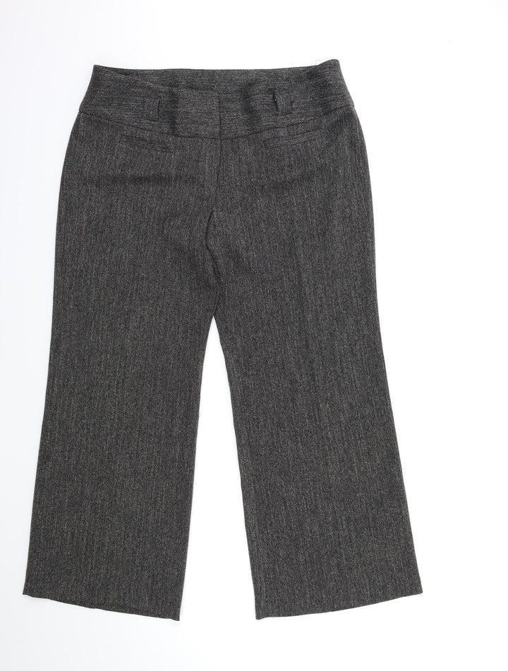 Dorothy Perkins Womens Grey Trousers Size 34 in L27 in