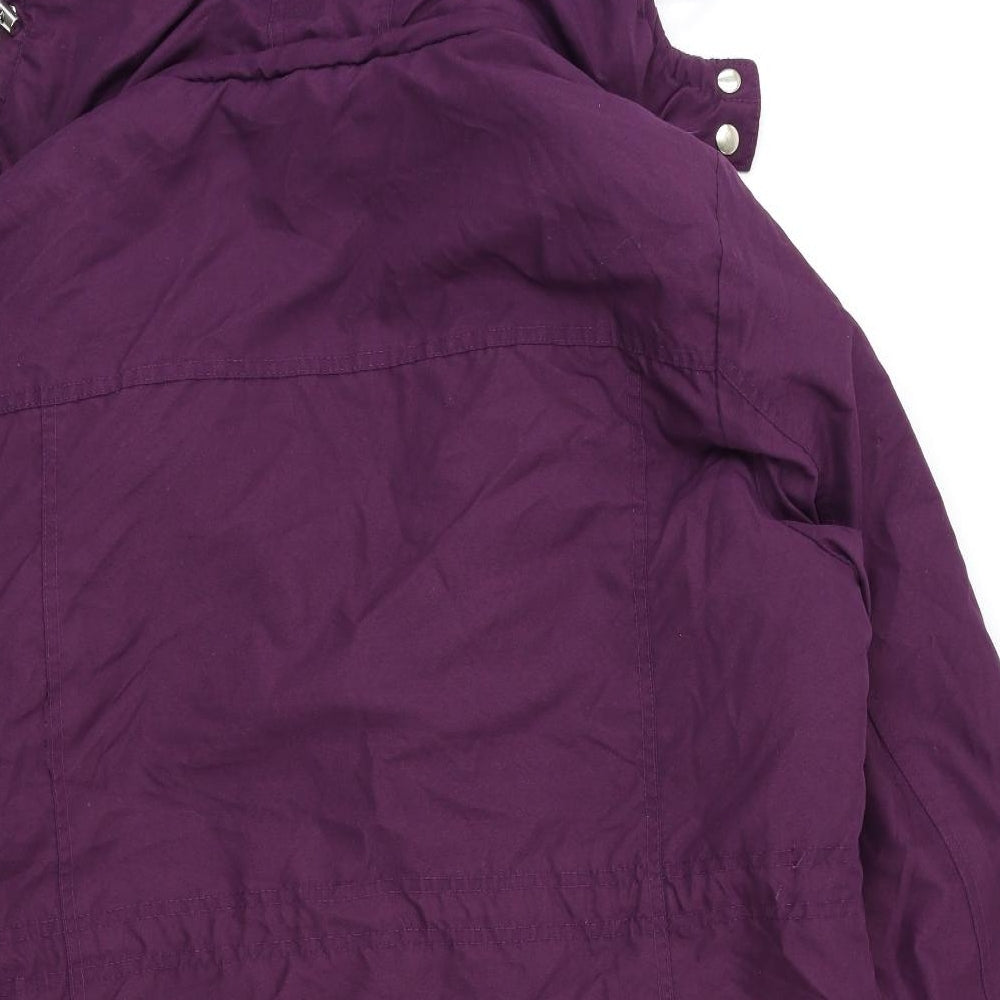 Tru Collection Womens Purple   Overcoat Coat Size 20