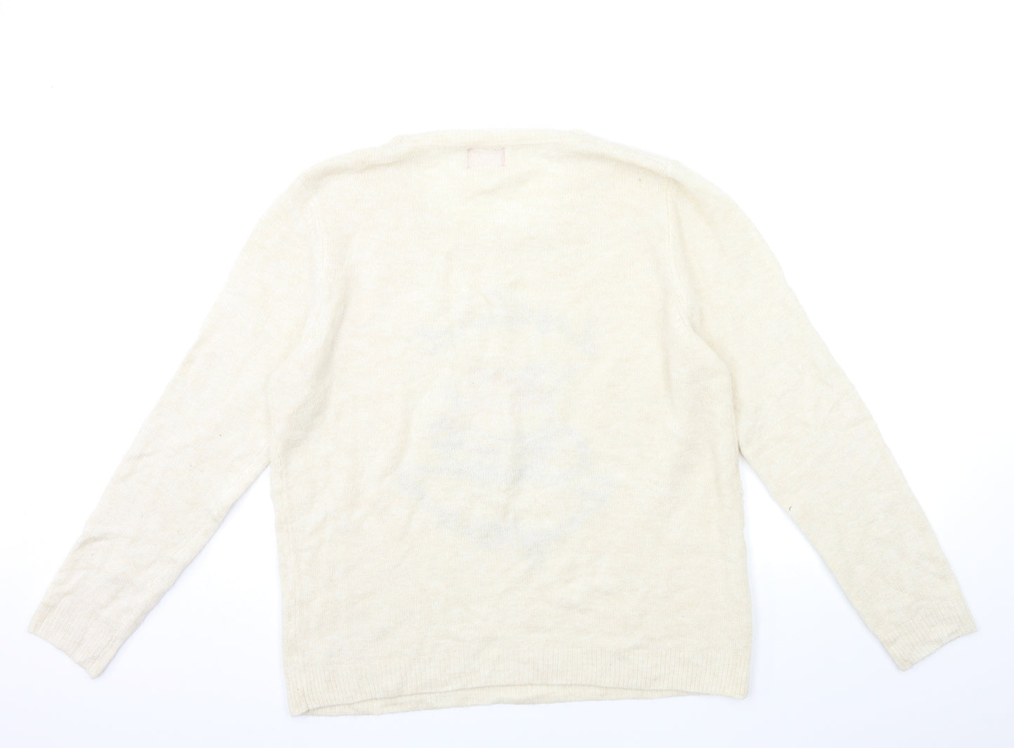 George Womens Beige  Knit Pullover Jumper Size 20  - CHRISTMAS
